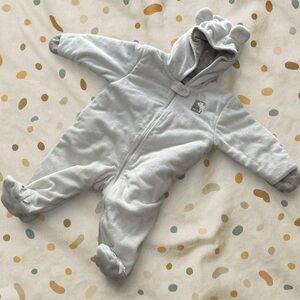 Adorable White Baby Bear Onesie